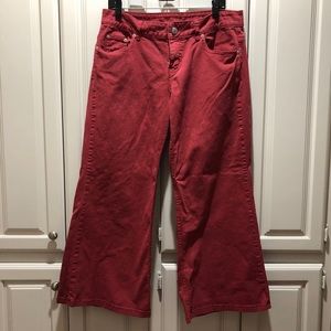 London Jean Red Flared Jeans - 12